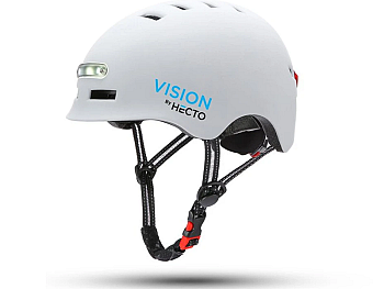 Hecto+ Vision Cykelhjelm, Matt White